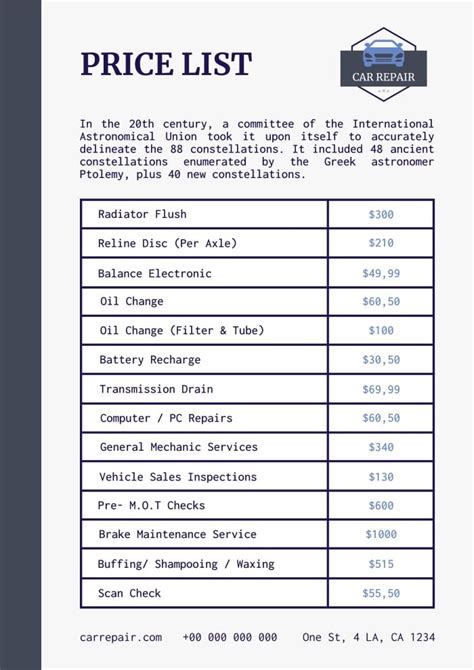 honda dealer service price list Doc