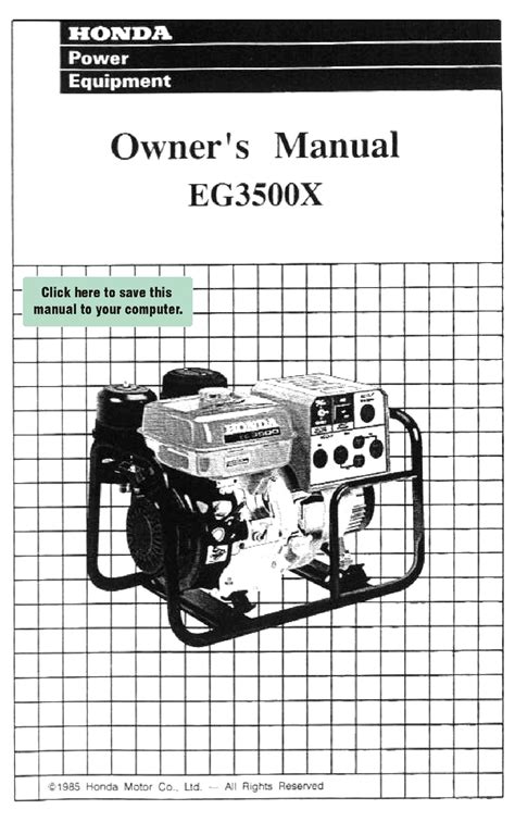 honda eg 3500 manual pdf Doc