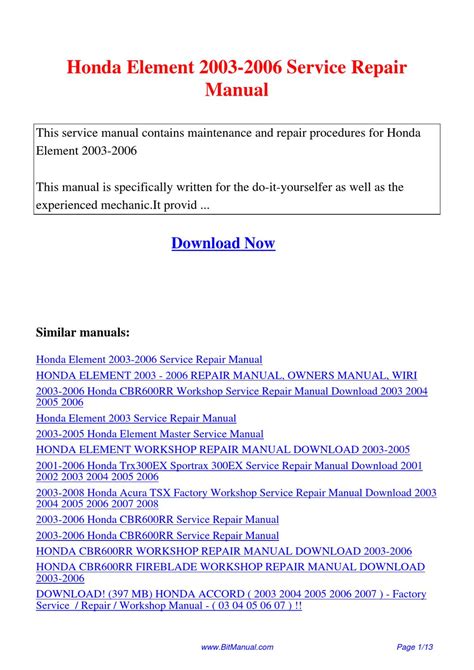 honda element owners manual 2006 Kindle Editon