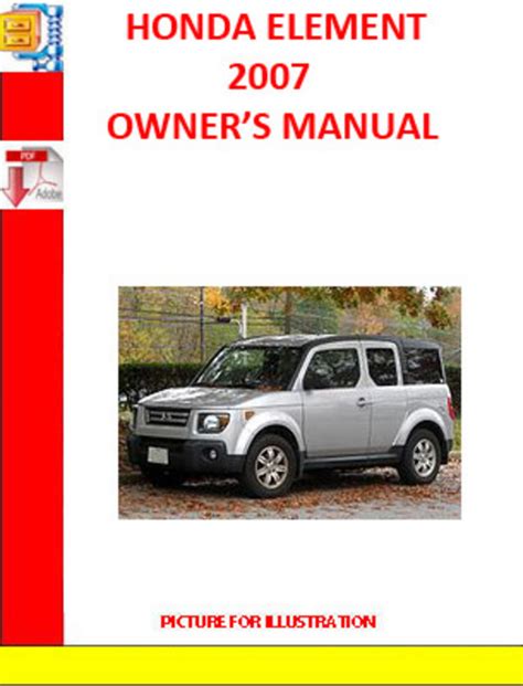 honda element owners manual 2007 PDF