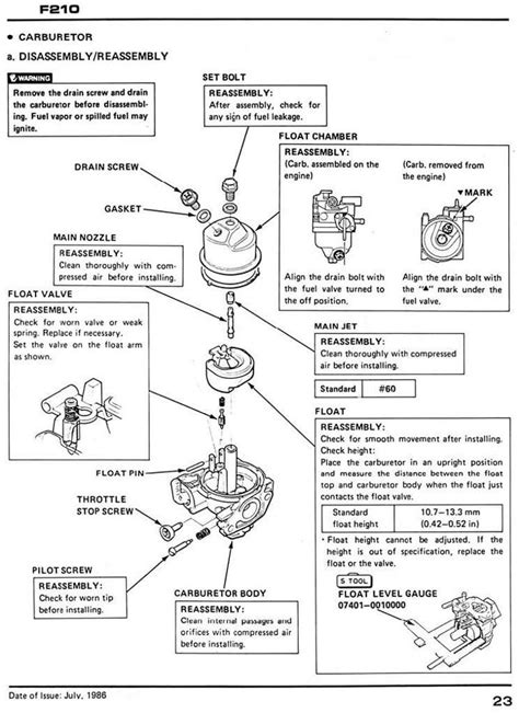 honda f210 manual tiller Doc