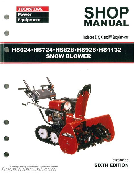 honda hs624 snowblower shop manual Doc