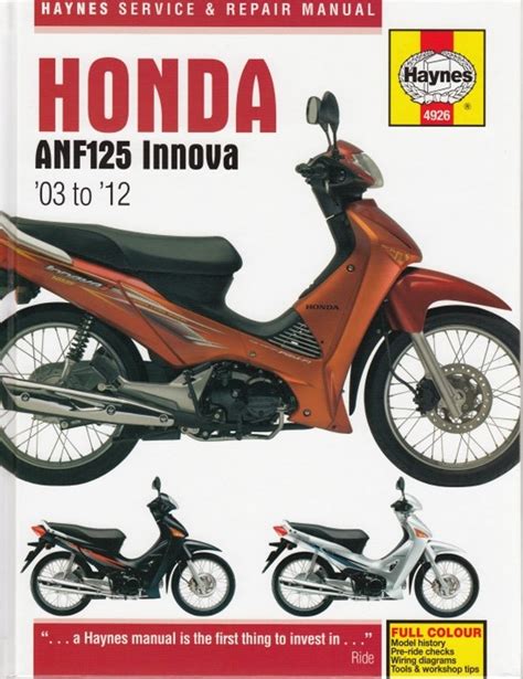 honda innova anf 125 service manual pdf Reader