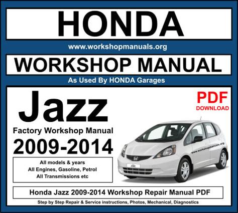 honda jazz 2009 repair manual free download Doc