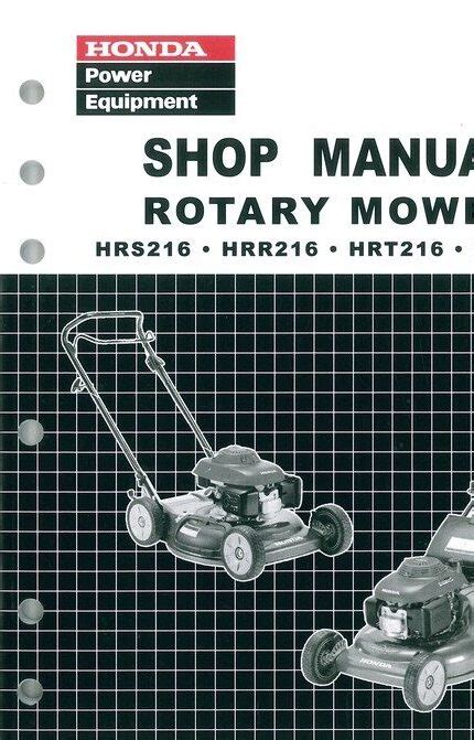 honda lawn mower hrt216 tda repair manual Doc