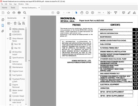 honda maintenance manual pdf PDF