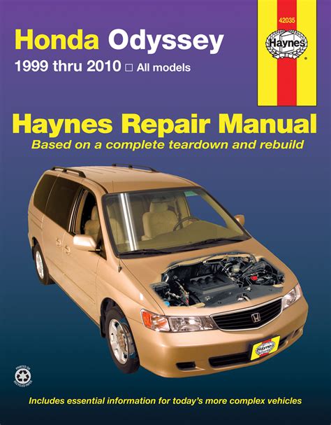 honda odyssey repair manuals PDF