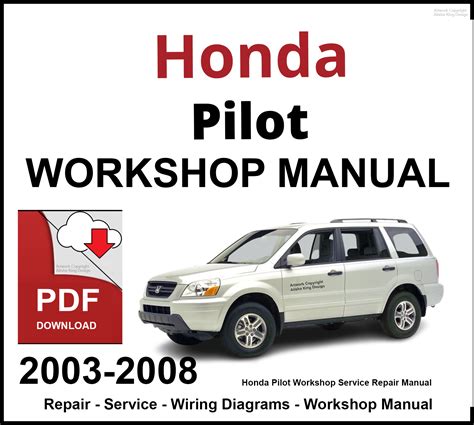 honda pilot 2003 2008 factory service repair manual a pdf Epub