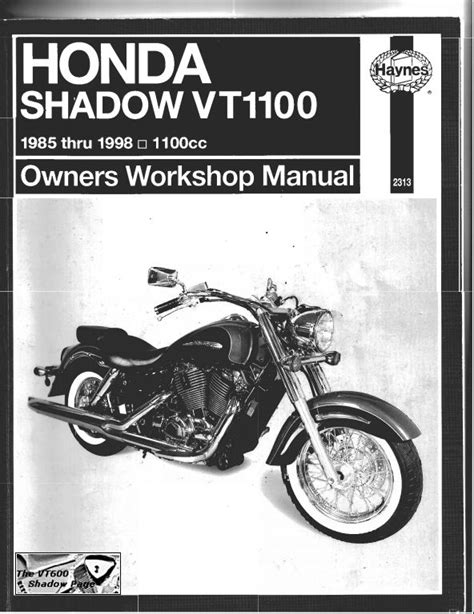honda shadow service manual pdf Epub
