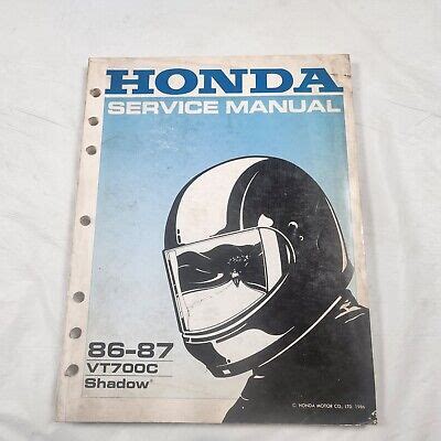 honda shadow vt700 86 shop manual Doc