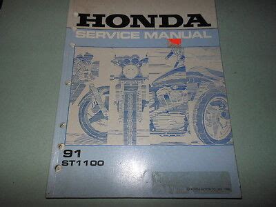 honda st1100 1991 manual book PDF