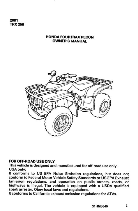 honda trx 250 d recon manual download Reader