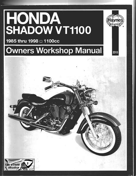 honda vt1100 shadow 85 98 haynes service manual eng PDF