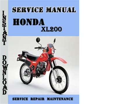 honda xl200 shop service repair manual download Reader
