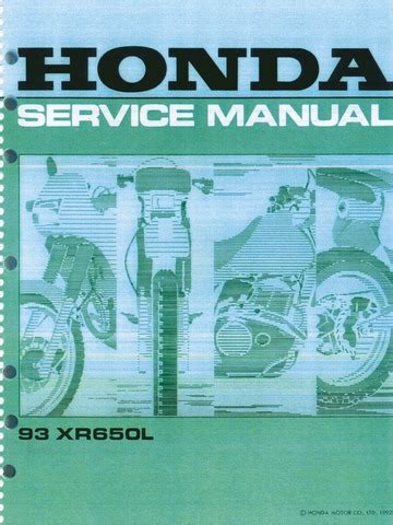 honda xr 650 l service manual download Ebook Epub