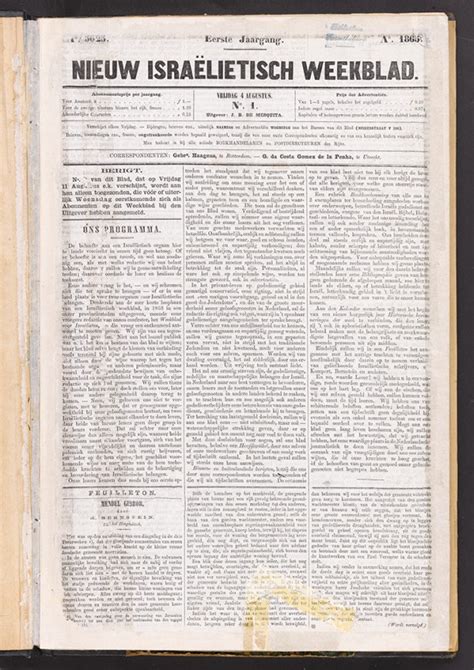 honderd jaar n i w het nieuwe isralietisch weekblad 18651965 Doc