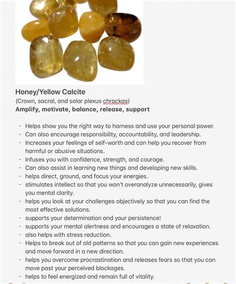 honey calcite meaning