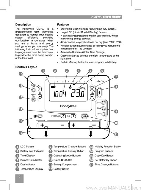honeywell cm727 user manual PDF