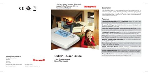 honeywell cm901 installation guide Reader