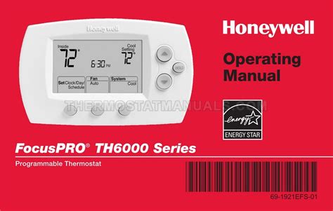 honeywell focuspro th6110d user guide Reader