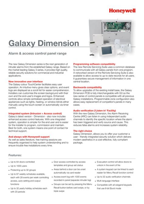 honeywell galaxy user guide pdf Doc