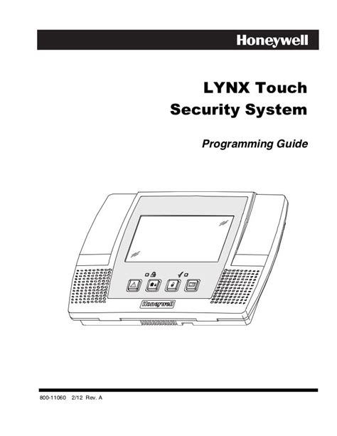 honeywell lynx 5100 programming manual Epub