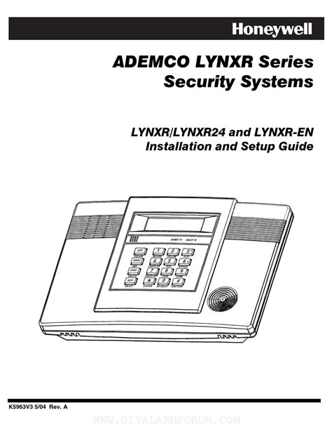 honeywell lynxr 2 installation manual PDF