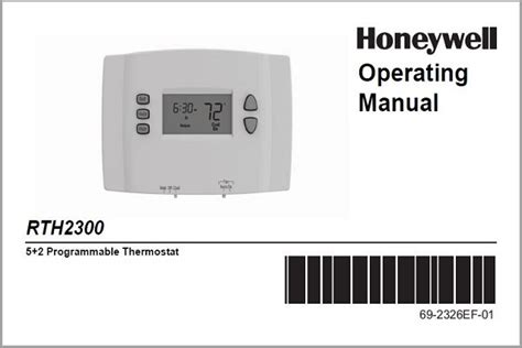 honeywell rth2300 operating manual Reader