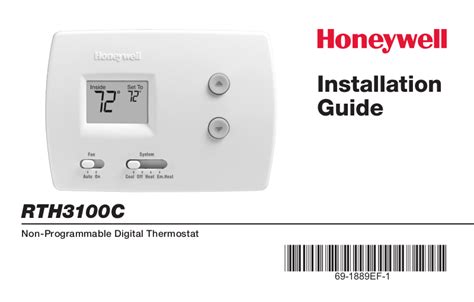 honeywell rth3100c1002 instruction manual Kindle Editon