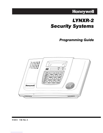 honeywell security lynxr program manual Doc