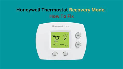 honeywell thermostat in recovery mode Kindle Editon