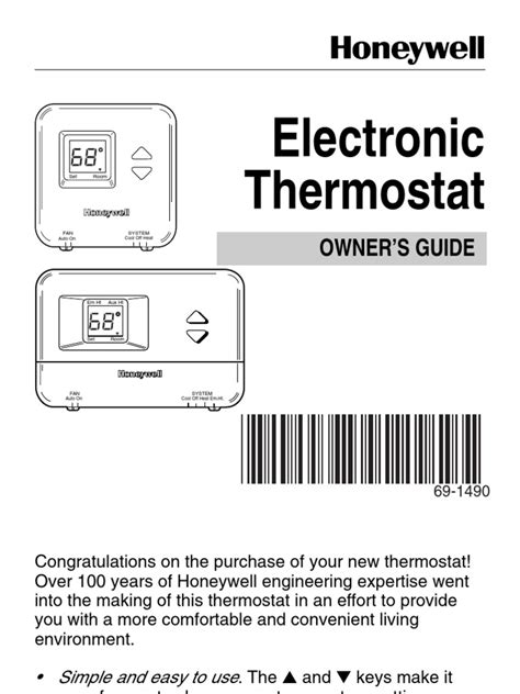 honeywell thermostat instructions manual Doc