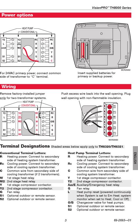 honeywell visionpro 8000 install manual PDF