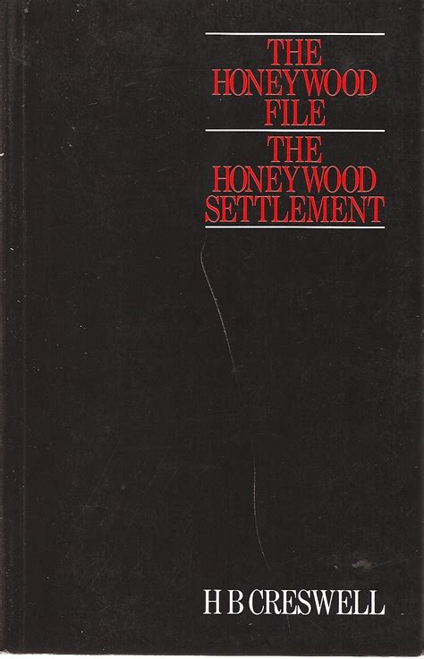 honeywood file the honeywood settlement PDF