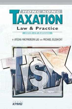 hong kong taxation law and practice Epub