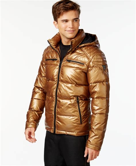 hooded puffer jacket men