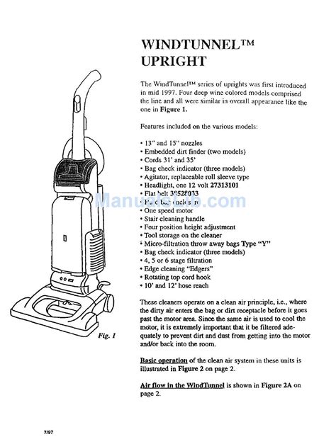 hoover s3271036 vacuums owners manual PDF