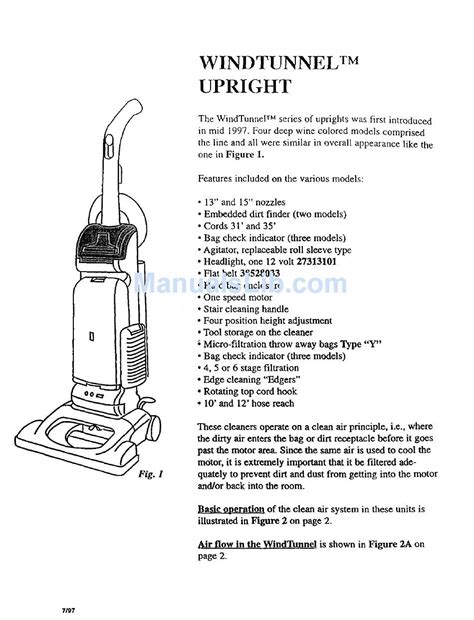 hoover s3646 vacuums owners manual PDF