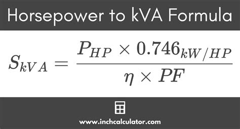 horsepower to kw formula