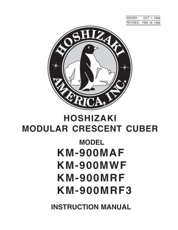 hoshizaki km 900mrf3 owners manual Epub