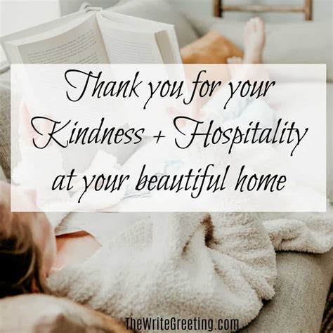 hospitality and kindness