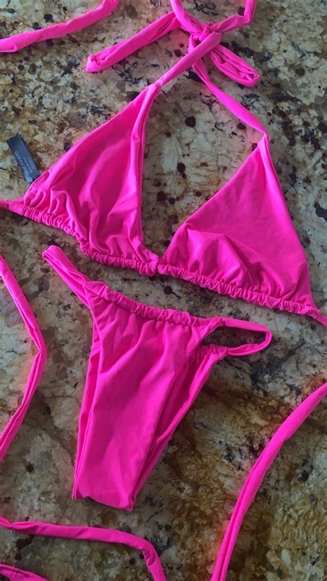 hot pink bikini