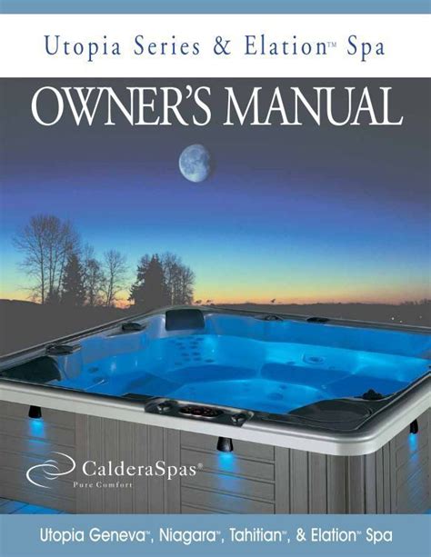 hot spring spa manual Ebook PDF