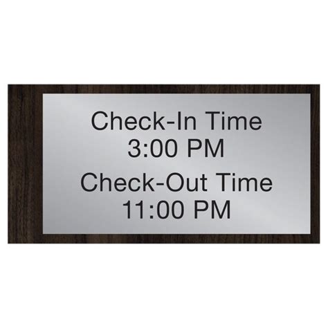 hotel check in time and check out time