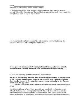 hotel rwanda student guide PDF