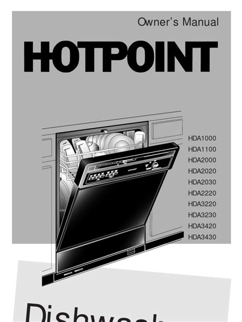 hotpoint dishwasher manual free PDF