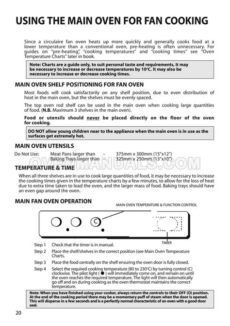 hotpoint double oven bu62 manual PDF