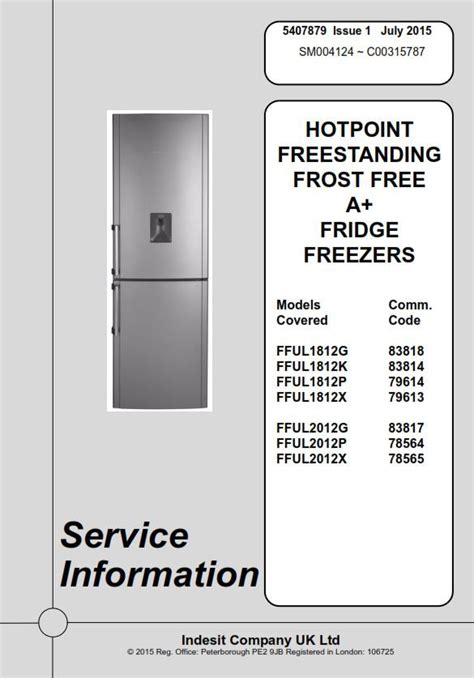 hotpoint refrigerator manuals online Epub