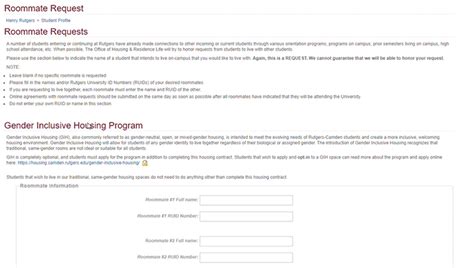 housing application rutgers