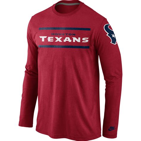 houston texans long sleeve shirts